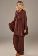 Kimono Isabel Com Franja Fzc Cacau