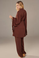 Kimono Isabel Com Franja Fzc Cacau