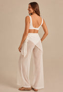 Calça Amarração Mg Off White