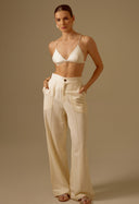 Calça Pantalona Thabata Mlv Natural