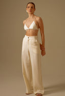 Calça Pantalona Thabata Mlv Natural