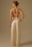 Calça Pantalona Thabata Mlv Natural
