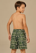 Bermuda Beach Elast Infantil Mosaico